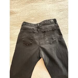 Lee High Rise Jeans, Straight Leg, size 14S, black faded